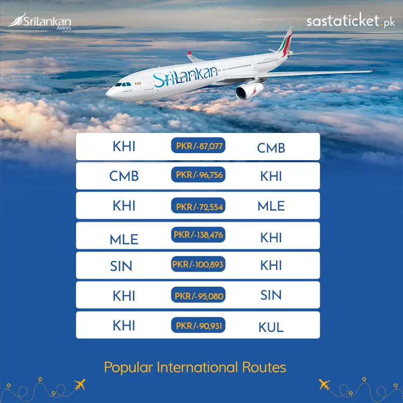 Srilankan Airlines Flights Rates